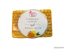 Load image into Gallery viewer, Kojic Acid &amp; Turneric Lemon Soap