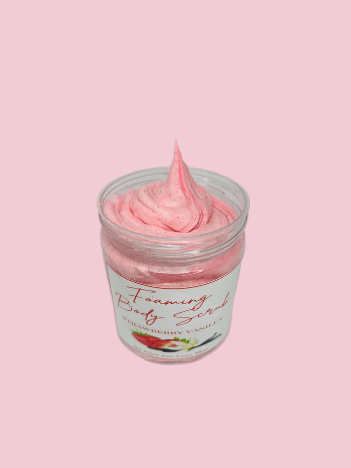 Strawberry Vanilla Foaming Body Scrub