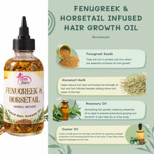 Load image into Gallery viewer, Fenugreek &amp; Horsetail Hair Growth Oil