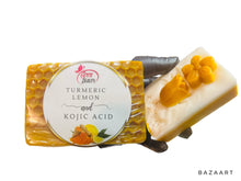 Load image into Gallery viewer, Kojic Acid &amp; Turneric Lemon Soap